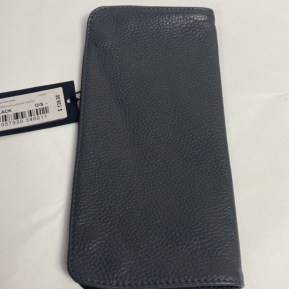 Ted Baker gray pebbled leather passport document holder wallet NWT - Picture 4 of 4